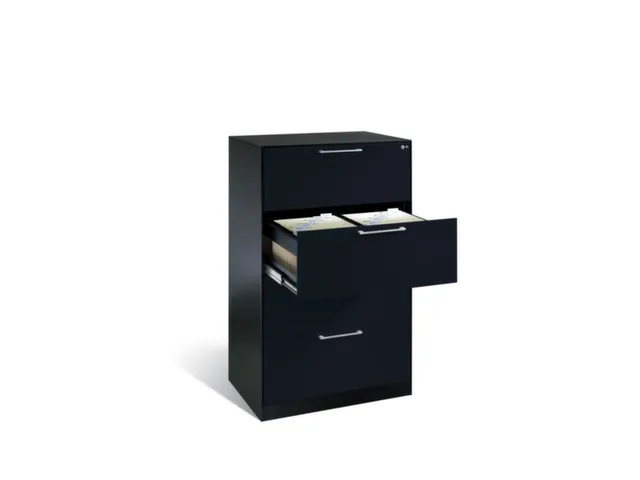 Hangmappenkast 1000x800x600mm 2 Frames Per Lade Antraciet 3 Laden