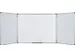Tableau blanc Excellence émaillé trio 120x90cm (fermé)