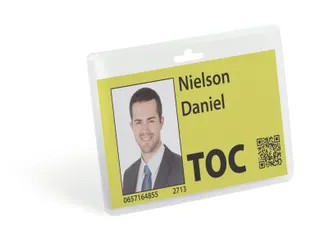 Naambadge 60x90 mm met Europerforatie PP doos à 20 stuks - 2
