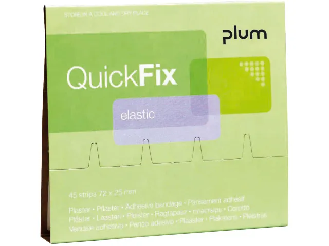 Plum QuickFix pleisterdispenser Navulling 45 elastische pleisters
