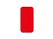 plaksymbool,rechthoek,markering HxB 150x50mm,polycarbonaat,rood