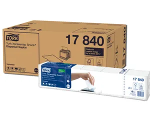 Tork 17840 Xpressnap Snack dispenserservet wit 1-Laags - 1