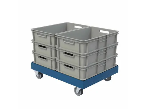 dolly,draagverm. 300kg,laadvl. LxB 814x612mm,platform doorbroken
