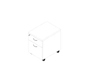mobiel ladeblok,HxBxD 580x420x560mm,1lade(n),1hangmappenframes - 1