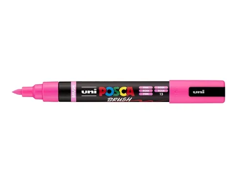 Paintmarker Uni POSCA PC-5BR brushpunt M roze