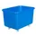 Verrijdbare Rechthoekige Bak 340 Liter Hxbxd 711X991X686Mm Pe Blauw