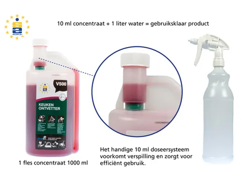 Glasreiniger Selden V600 concentraat doseerfles 1000 ml