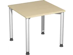 Bureau 4-Poot Hxbxd 680-800X800X800Mm Ronde Buis Esdoorn