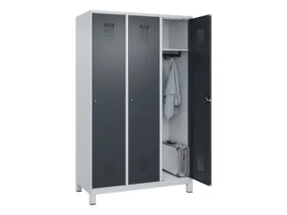 locker,HxBxD 1950x1200x500mm,3vak,vak B 400mm,cil.-slot,voeten - 1