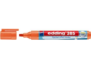 Edding 385 Flipchart effect marker Oranje - 1