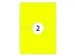 Etiket Rillprint 210x148mm fluorgeel 200 etiketten