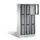 Lockerkast 1800x900x500mm 3x3 vakken Cilinderslot, Sokkel, RAL7021