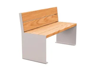 zitbank,B 1200mm,3latten,hout-zitting licht eikenhout,zitting H 450mm - 3