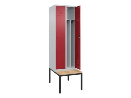 locker voor scheiding van kleding,HxBxD 2120x600x815mm,2vak