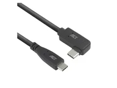 Kabel ACT USB-C standaard naar USB-C hoek 10Gbps 2m