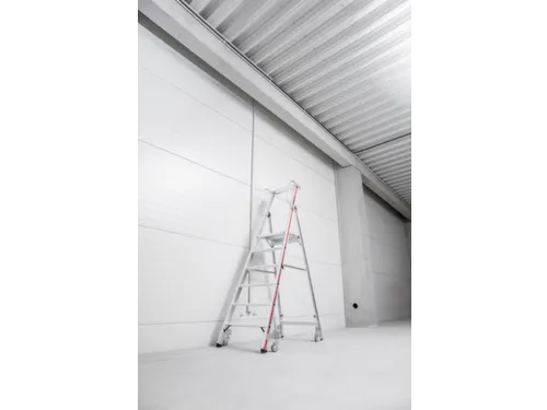 verrijdbare platformladder,bordes HxBxD 1420x440x400mm,6treden