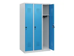 schoollocker,HxBxD 1530x900x500mm,3vak,vak B 300mm,draaigrendel