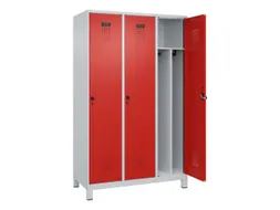 locker voor scheiding van kleding,HxBxD 1950x1200x500mm,3vak
