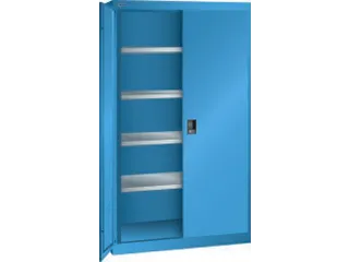 zwaarlastkast met openslaande deuren,HxBxD 1950x1100x641mm,lak RAL5012 - 2