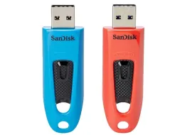 SanDisk Ultra USB Stick 64GB Blauw,Rood Duo Pack