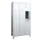 lockerkast,HxBxD 1850x900x500mm,3x4vakken,RAL7035,front RAL6011