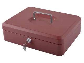 Geldkist Pavo met muntsorteerbak 300x238x90mm rood - 5