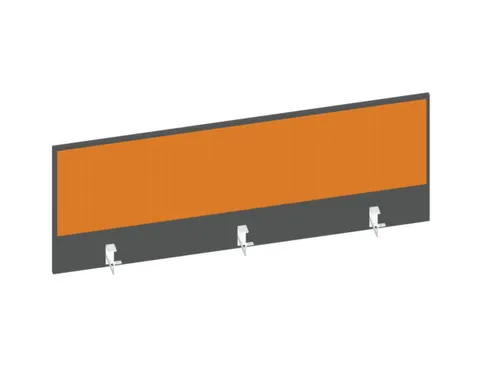 baliepaneel bureau aanbouw achter MS-donkergrijs BN3005-geel 1400mm