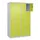 lockerkast,HxBxD 1850x1200x500mm,4x4vakken,vak B 300mm,cil.-slot