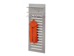 Design-Wandgarderobe Hxbxd 1700X600X330Mm 6Haken 5Kleerhangers Ral9006