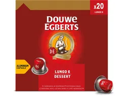 Koffiecups Douwe Egberts Lungo dessert 20 stuks