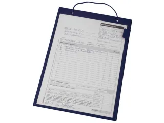 Ordermappen Kunststof Plaat Met Afdekking Din A4 Blauw - 3