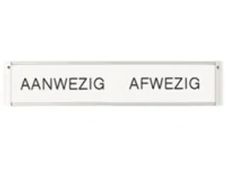 OUTLET In-uit Bord 30 Namen Aluminium Aan/afwezigheidsbord Wit - 2