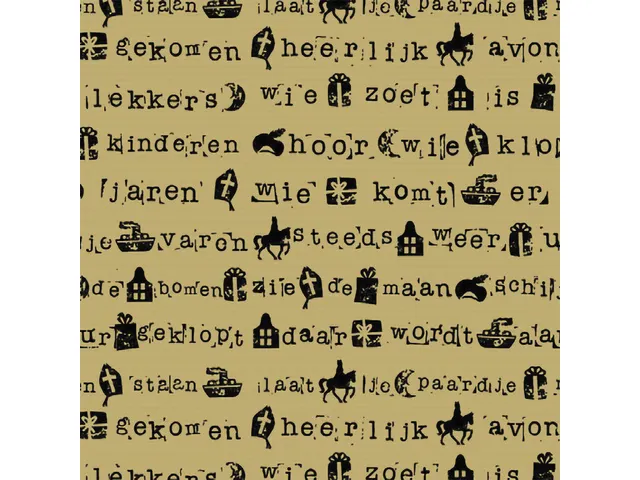 Cadeaupapier Kangaro Sint assorti 70 x 200 cm, 60 rol