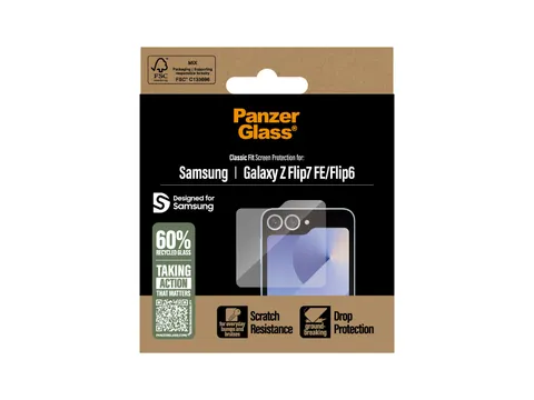 PanzerGlass Screen Protector Samsung Galaxy Z Flip7 FE | Flip6 | Cl