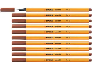 Fineliner STABILO point 88/38 fijn krijtrood - 4
