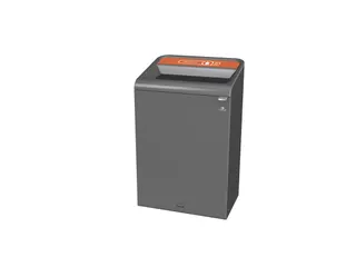 Configure Recyclingstation Plastic 125 Liter Antraciet Oranje - 1