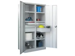 Materiaalkast Staal 1950x1040x630mm Scheidingswand 6legborden 10laden
