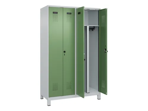 PBM-locker,HxBxD 1950x1200x500mm,4vak,vak B 300mm,draaigrendel