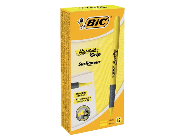 Markeerstift Bic Highlighter Grip Geel
