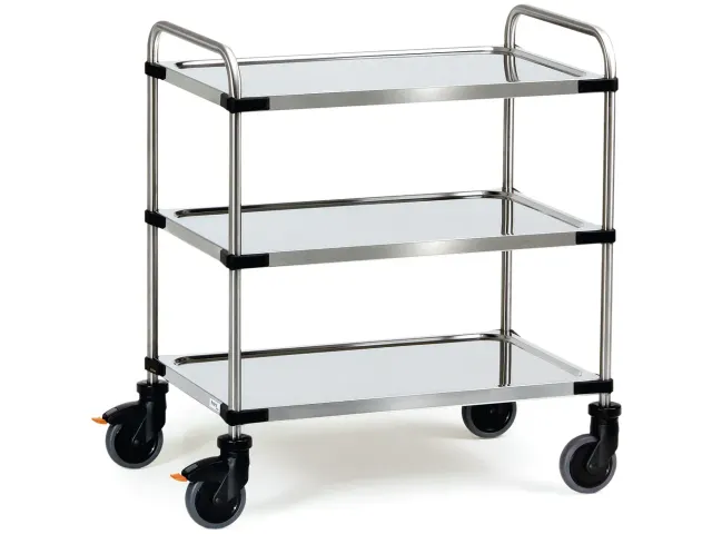 Roestvrijstalen Wagens 5038 150kg 630x400mm 2 Etages