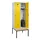 locker met bank,HxBxD 2120x800x815mm,2vak,vak B 400mm,draaigrendel