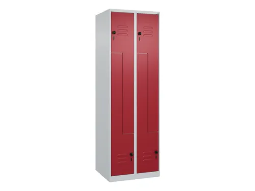 Z-garderobekast,HxBxD 1850x600x500mm,vak B 150/300mm,draaigrendel