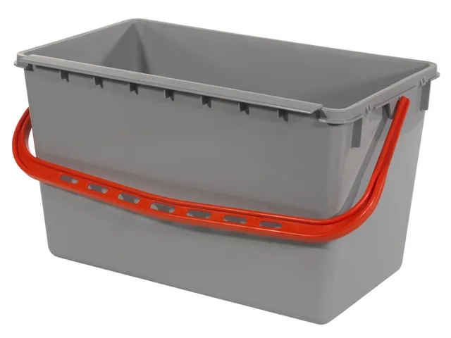 Versaclean Emmer 15 liter grijs met rode hendel