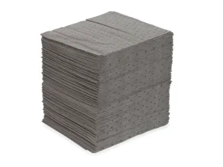 sorbent,mat,LxB 240x200mm,opnamecapaciteit 38l/VE,vlies,donkergrijs - 1