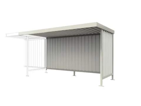 overkapping,aanbouwveld,HxBxD 2200x4300x2200mm,wanden staal