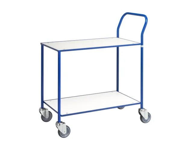 Tafelwagen,Draagverm. 150Kg,2Etage(S),Etage(S) Melaminecoating,Wit