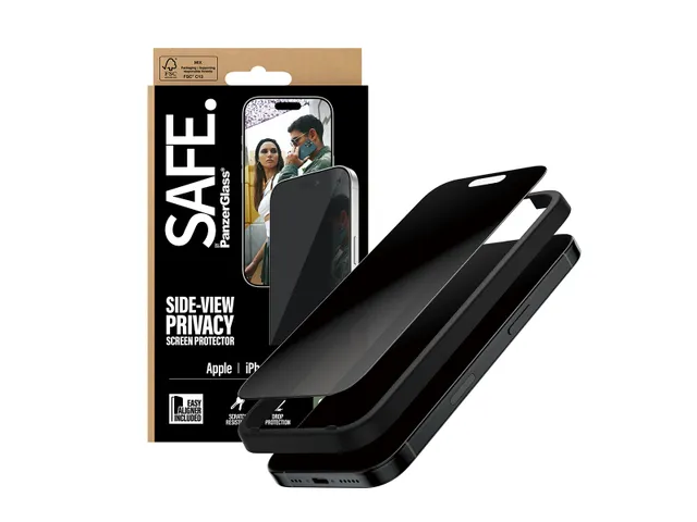 PanzerGlass SAFE. by Privacy Screen Protector iPhone 17 | iPhone 16