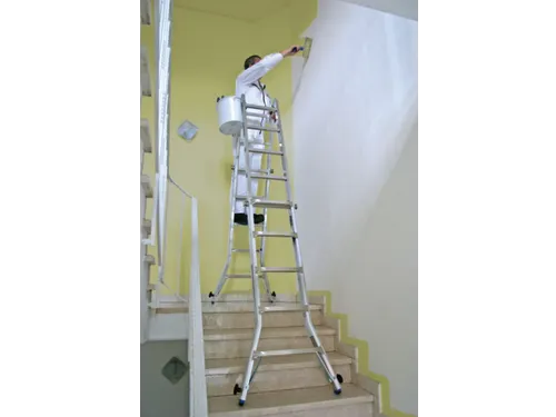 multifunctionele telescoopladder,4x5,sporten,balk L 5,35m,aluminium