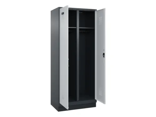 locker voor scheiding van kleding,HxBxD 1950x800x500mm,2vak