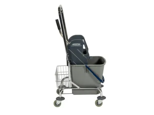 Dweilwagen,Emmer 1X27L Blauw,Mopwringer,Frame Metaal,4Zwenkwielen
